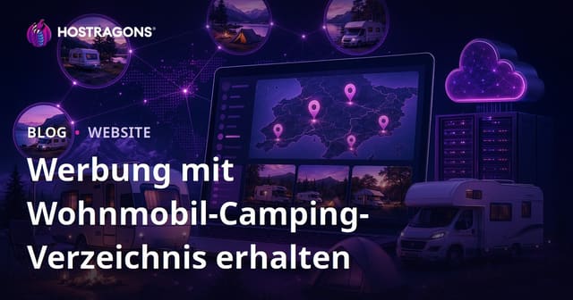 Regionale Verzeichnis-Website für Wohnmobile und Campingplätze zur Generierung von Werbung