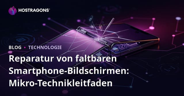 Reparatur von faltbaren Smartphone-Bildschirmen: Mikro-Technikleitfaden