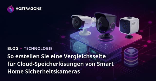 So erstellen Sie eine Vergleichsseite für Cloud-Speicherlösungen von Smart Home Sicherheitskameras