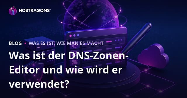 Was ist der DNS-Zonen-Editor und wie wird er verwendet?
