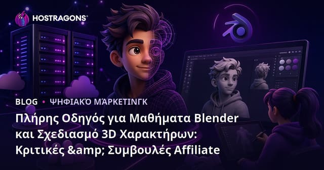 Πλήρης Οδηγός για Μαθήματα Blender και Σχεδιασμό 3D Χαρακτήρων: Κριτικές & Συμβουλές Affiliate