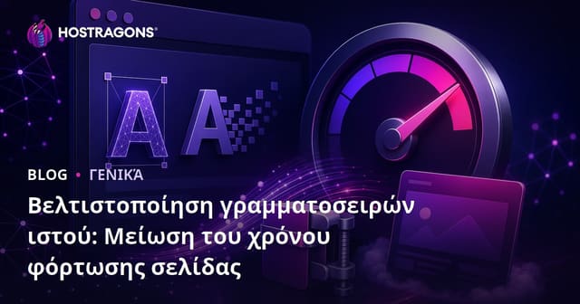 Βελτιστοποίηση Web Font: Μείωση Χρόνου Φόρτωσης Σελίδας