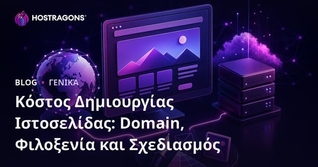 Κόστος Δημιουργίας Ιστοσελίδας: Domain, Hosting και Σχεδίαση