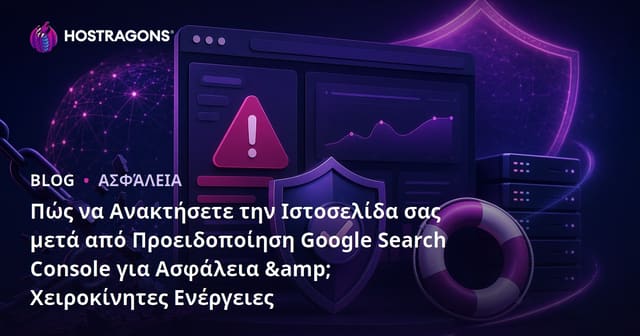 Πώς να Ανακτήσετε την Ιστοσελίδα σας μετά από Προειδοποίηση Google Search Console για Ασφάλεια & Χειροκίνητες Ενέργειες
