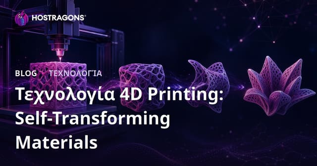 4D Εκτύπωση: Υλικά που Μεταμορφώνονται Αυτόματα και η Καινοτομία της Τεχνολογίας