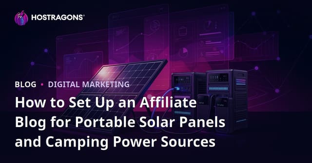 How to Set Up an Affiliate Blog for Portable Solar Panels and Camping Power Sources