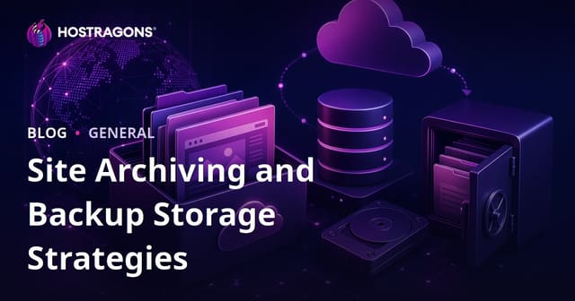 Site Archiving and Backup Storage Strategies