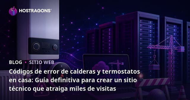 Códigos de error de calderas y termostatos en casa: Guía definitiva para crear un sitio técnico que atraiga miles de visitas
