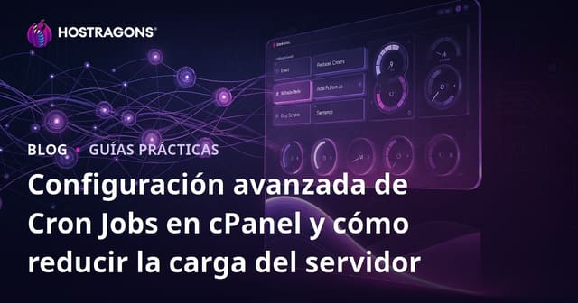 Configuración avanzada de Cron Jobs en cPanel y cómo reducir la carga del servidor