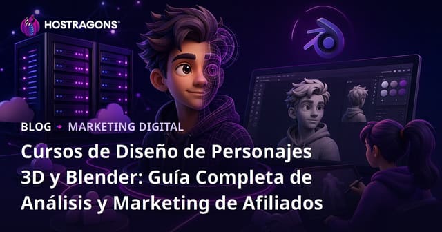 Cursos de Diseño de Personajes 3D y Blender: Guía Completa de Análisis y Marketing de Afiliados