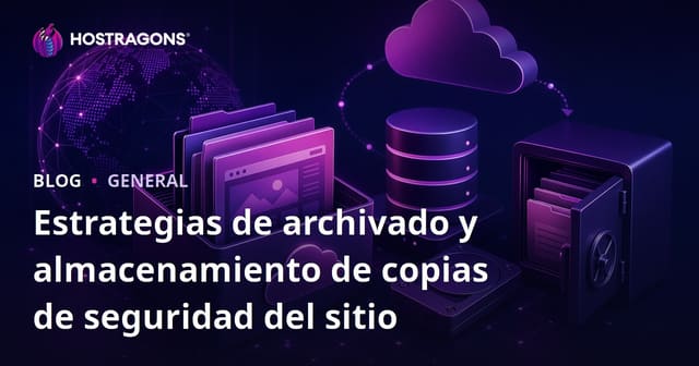 Estrategias de archivado y almacenamiento de copias de seguridad del sitio