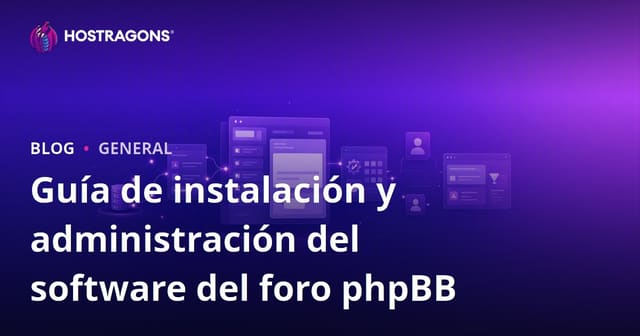 Guía de instalación y administración del software del foro phpBB