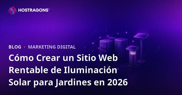 Cómo Crear un Sitio Web Rentable de Iluminación Solar para Jardines en 2026