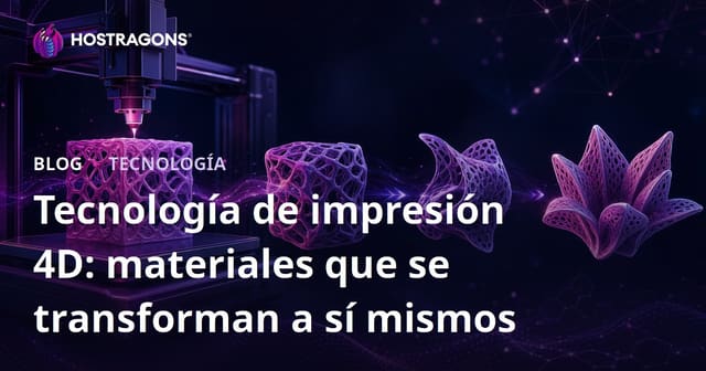 Tecnología de impresión 4D: materiales que se transforman a sí mismos