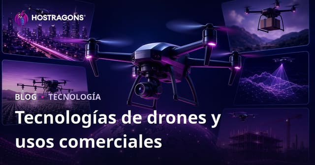 Tecnologías de drones y usos comerciales