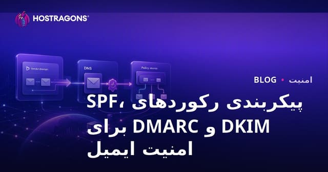 پیکربندی رکوردهای SPF، DKIM و DMARC برای امنیت ایمیل