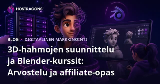 3D-hahmojen suunnittelu ja Blender-kurssit: Arvostelu ja affiliate-opas