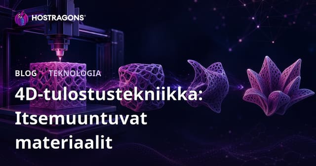 4D-tulostustekniikka: Itsemuuntuvat materiaalit