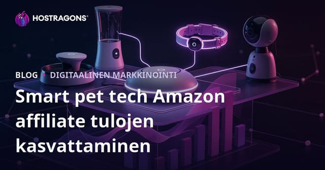 Amazon Affiliate-tulosten kasvattaminen älykkäissä lemmikkituote-nicheissä (smart pet tech)