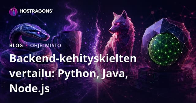 Backend-kehityskielten vertailu: Python, Java, Node.js