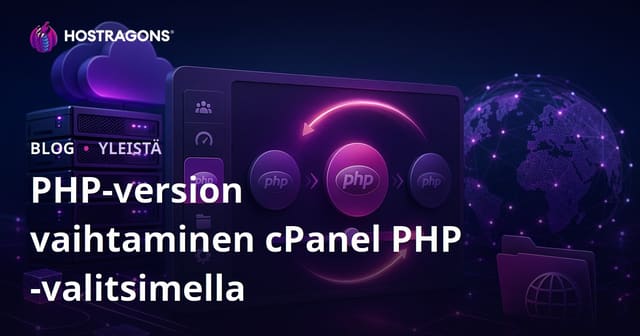 PHP-version vaihtaminen cPanel PHP -valitsimella