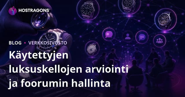 Käytettyjen luksuskellojen asiantuntija-arvio ja harrastajien niche-kelloyhteisön hallinta