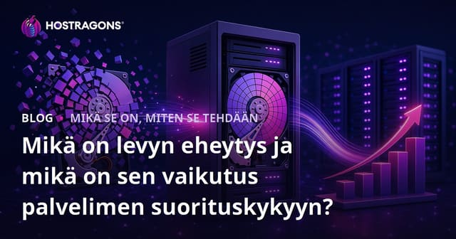 Mikä on levyn eheytys ja mikä on sen vaikutus palvelimen suorituskykyyn?