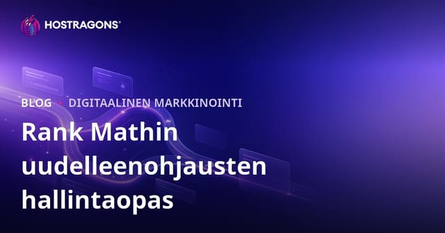 Rank Math SEO - Parannettu uudelleenohjausten hallinta WordPressissä