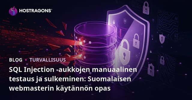 SQL Injection -aukkojen manuaalinen testaus ja sulkeminen: Suomalaisen webmasterin käytännön opas