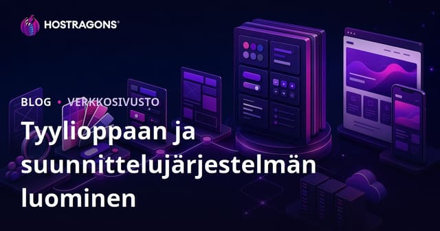 Tyylioppaan ja suunnittelujärjestelmän luominen