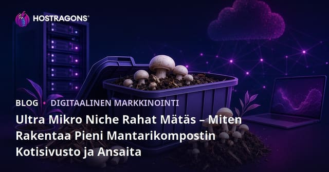 Ultra Mikro Niche Rahat Mätäs – Miten Rakentaa Pieni Mantarikompostin Kotisivusto ja Ansaita