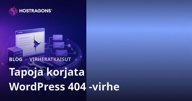 WordPress 404 Virheen Ratkaiseminen