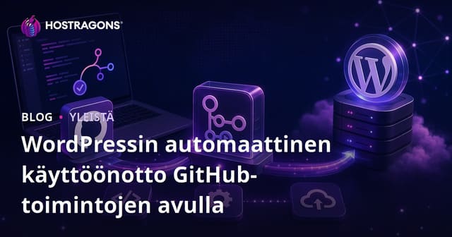 GitHub Actionsin avulla WordPressin automaattinen käyttöönotto