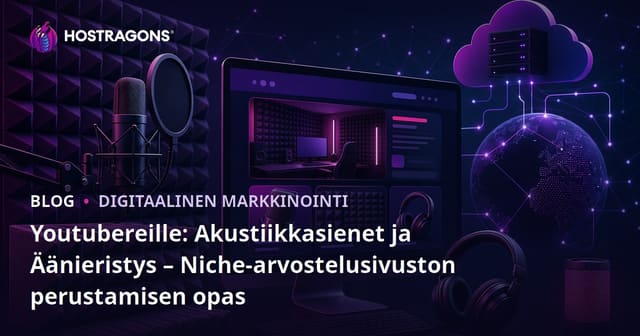 YouTube-tuottajille Akustinen Vaahdotus ja Äänieristys Verkkosivuston Luominen