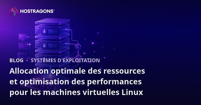 Attribution optimale des ressources et paramètres de performance pour les machines virtuelles Linux