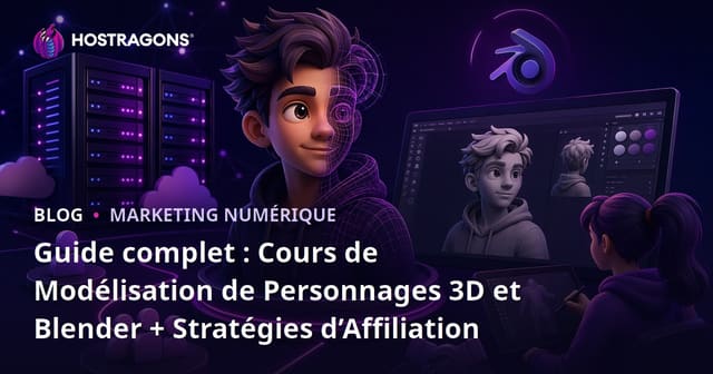 Guide complet : Cours de Modélisation de Personnages 3D et Blender + Stratégies d’Affiliation