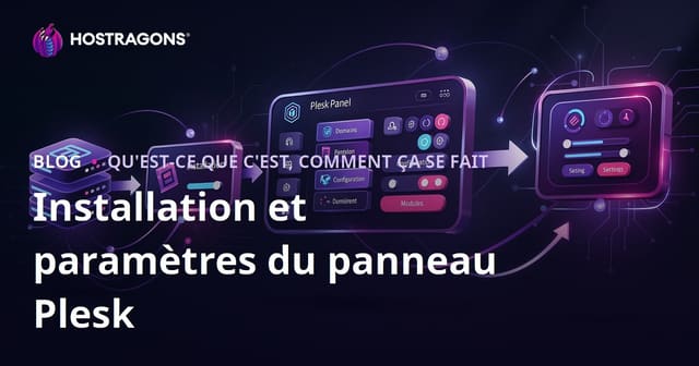 Installation et paramètres du panneau Plesk