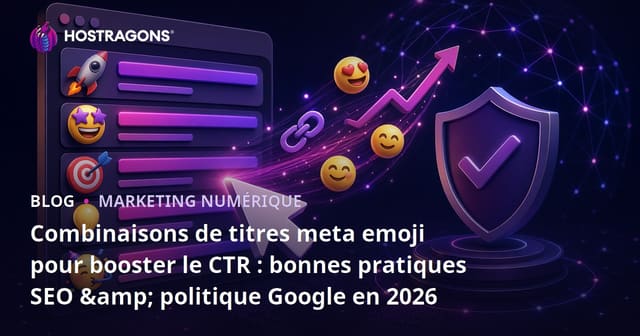 Combinaisons de titres meta emoji pour booster le CTR : bonnes pratiques SEO & politique Google en 2026