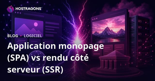 Application monopage (SPA) vs rendu côté serveur (SSR)