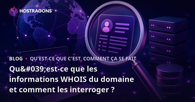 Qu'est-ce que l'information WHOIS de domaine et comment la consulter ?