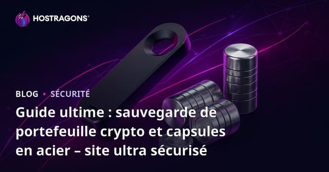 Guide ultime : sauvegarde de portefeuille crypto et capsules en acier – site ultra sécurisé