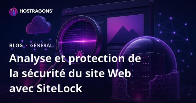 Analyse et protection de sécurité du site web avec SiteLock