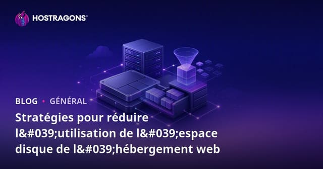 Stratégies pour réduire l'utilisation de l'espace disque de l'hébergement web