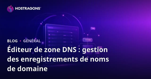 Éditeur de zone DNS : gérer les enregistrements de domaine