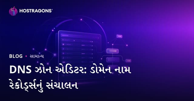 DNS ઝોન એડિટર: ડોમેન નામ રેકોર્ડ્સનું સંચાલન