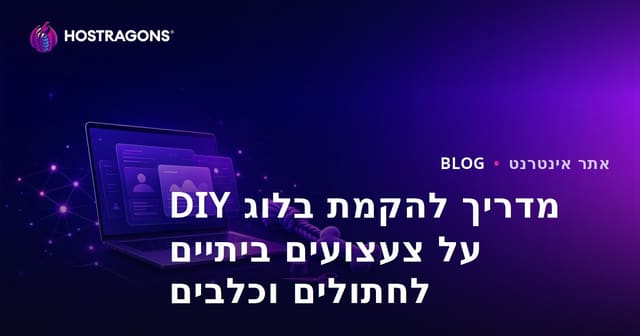 מדריך להקמת בלוג DIY על צעצועים ביתיים לחתולים וכלבים