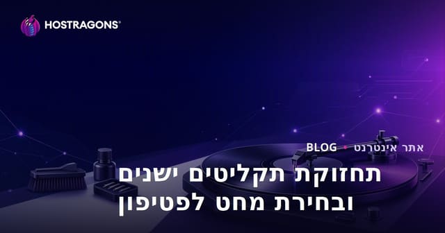 תחזוקת תקליטים ישנים ובחירת מחט לפטיפון