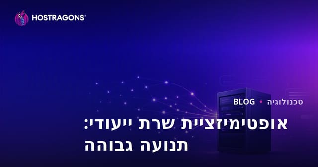 אופטימיזציה של שרתים ייעודיים לאתרים עם תנועה גבוהה