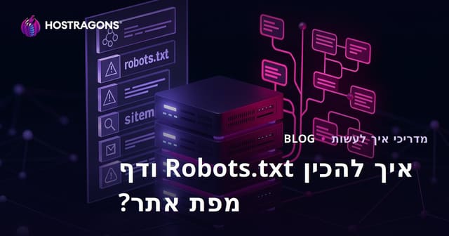 איך להכין קובץ Robots.txt ומפת אתר?