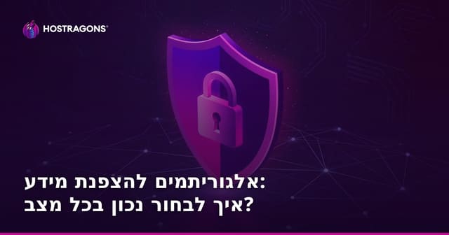 אלגוריתמים להצפנת מידע: איך לבחור נכון בכל מצב?
